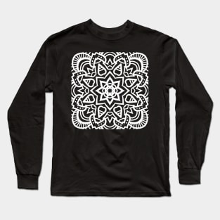 Cool Mandala Geometric Design Long Sleeve T-Shirt